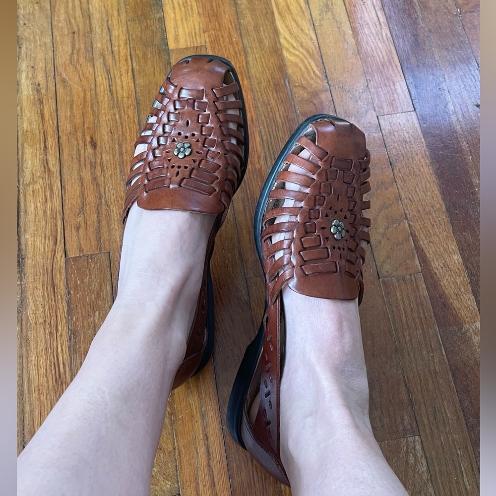 SOLD Basic Editions Brown Loafers